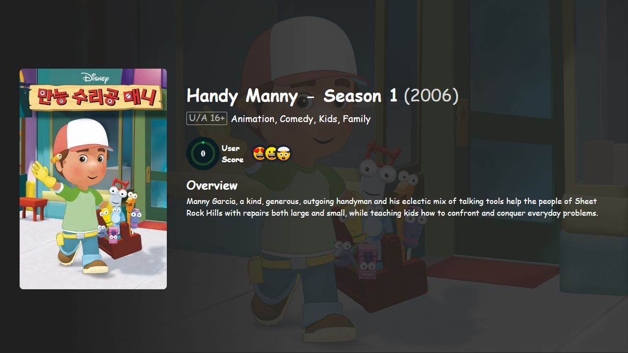 Handy Manny Season 1 Hindi-English Dubbed