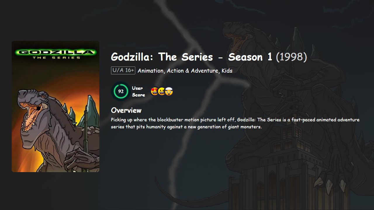Godzilla: The Series Season 1 Hindi-English Dubbed