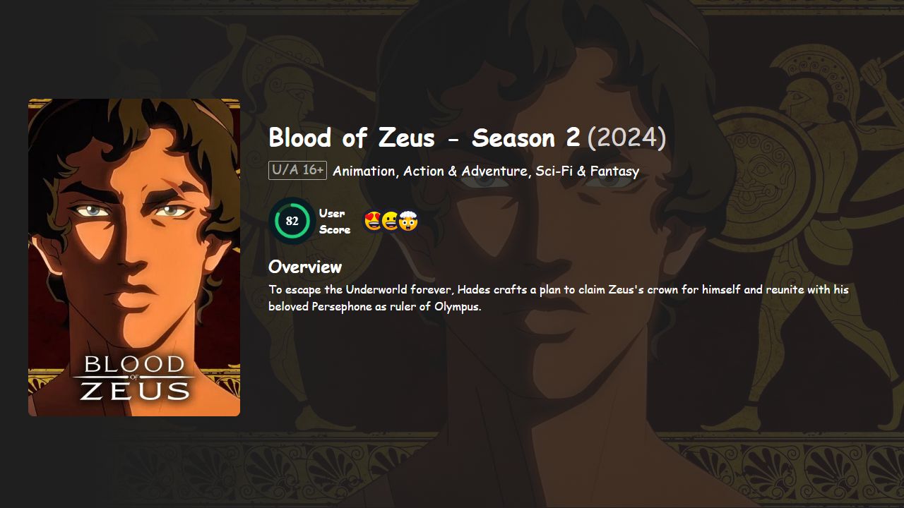 Blood of Zeus Season 2 Hindi-English Dubbed