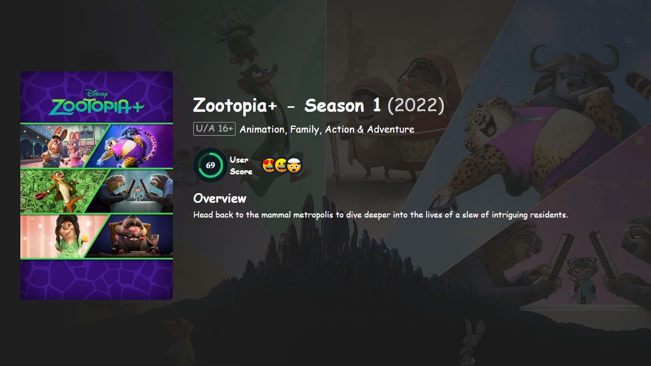 Zootopia+ Season 1 English Dubbed