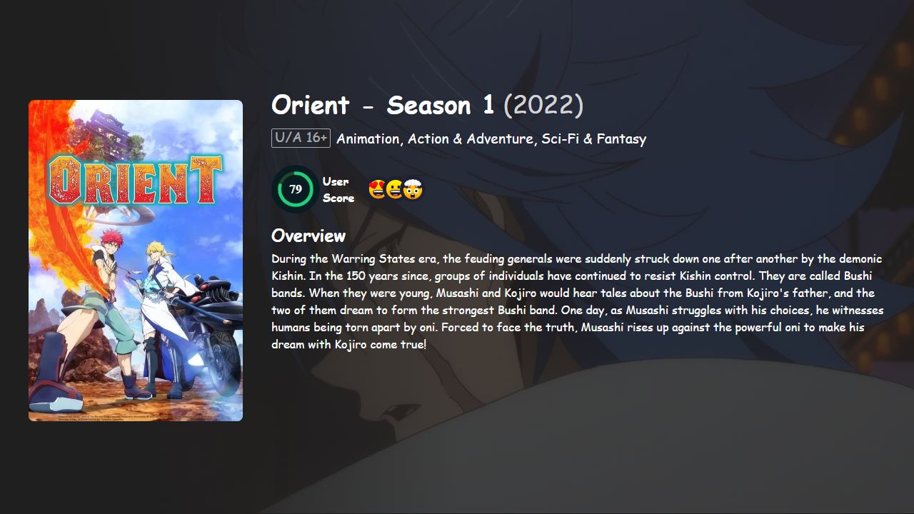 Orient Season 1 Japanese Dubbed