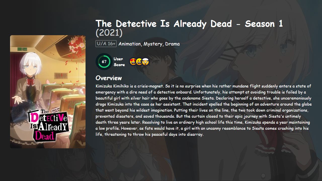 The Detective Is Already Dead Season 1 Hindi-English-Japanese Dubbed