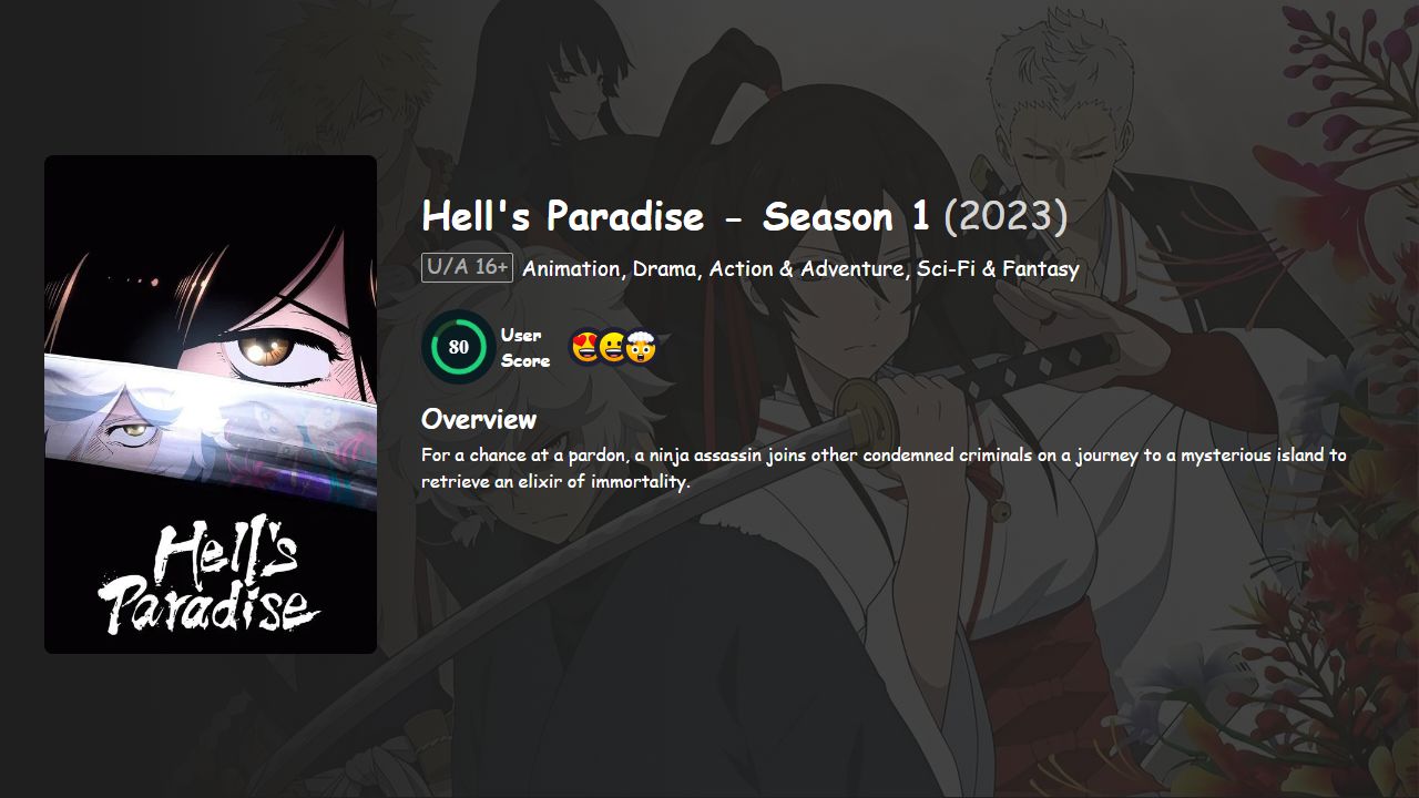 Hell’s Paradise Season 1 Hindi-English-Japanese Dubbed