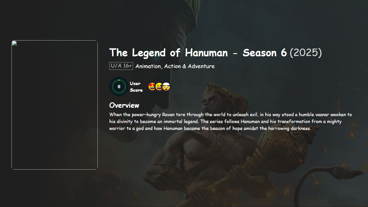 The Legend of Hanuman Season 6 Hindi-Telugu-Tamil-Bengali-Kannada-Malayalam-Marathi Dubbed