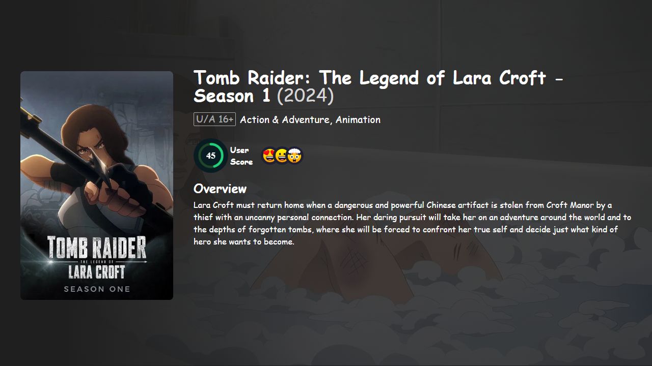 Tomb Raider: The Legend of Lara Croft Season 1 Hindi-English Dubbed