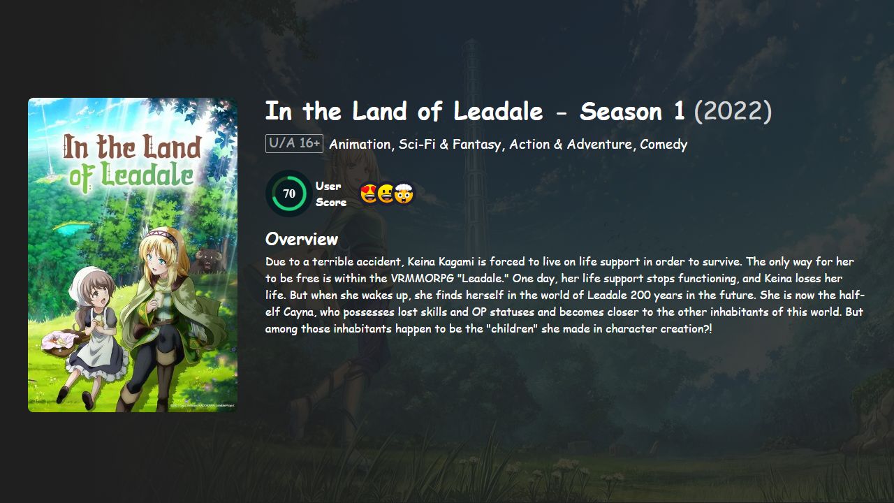 In the Land of Leadale Season 1 Japanese Dubbed