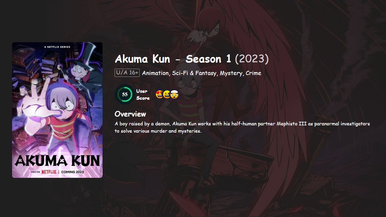 Akuma Kun Season 1 Hindi-English-Japanese Dubbed
