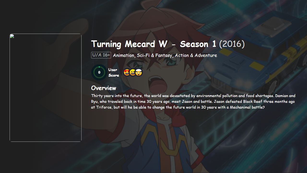 Turning Mecard W Season 1 Hindi-Urdu-English Dubbed