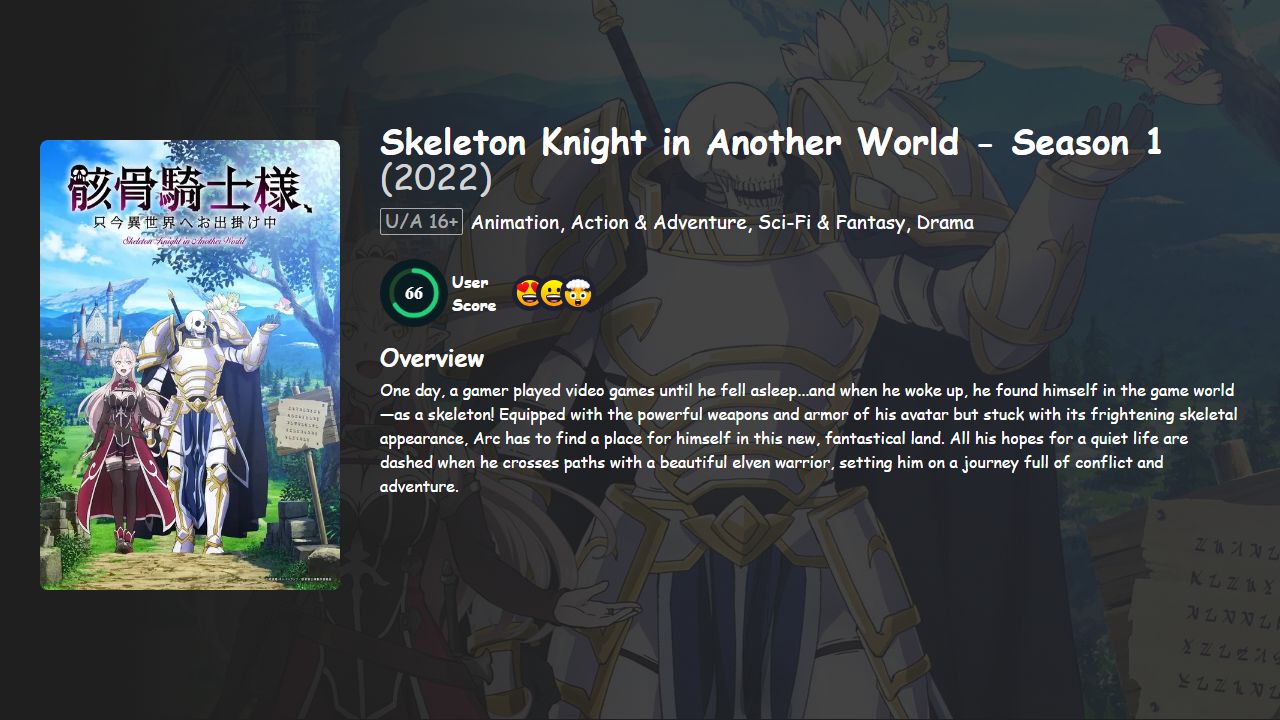 Skeleton Knight in Another World Season 1 English Dubbed