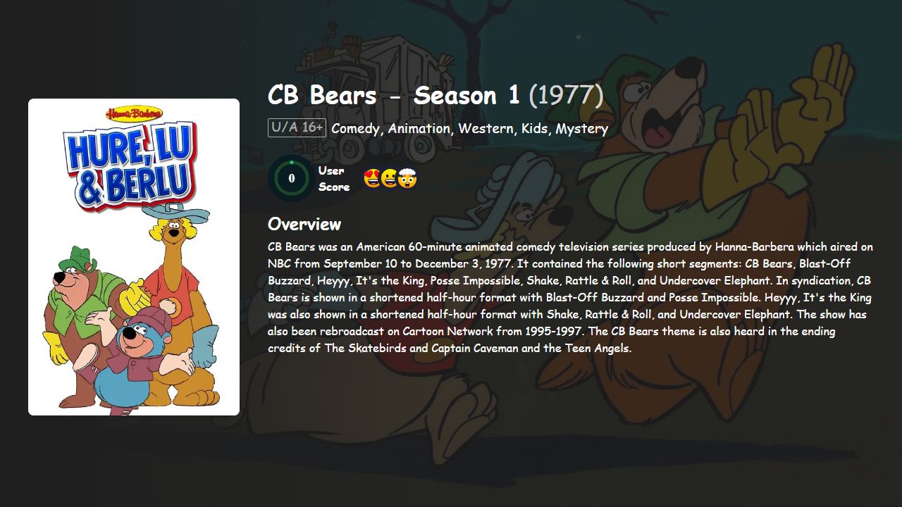 CB Bears Season 1 Hindi Dubbed