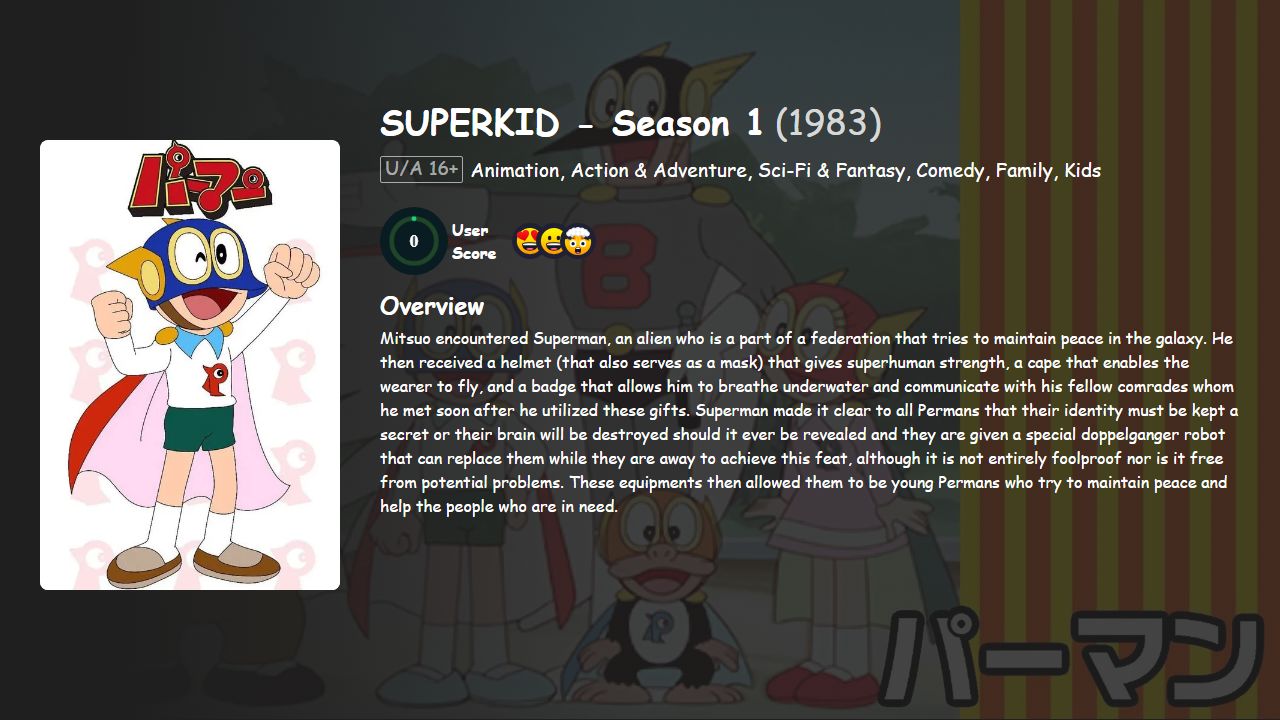 Perman Season 1 Hindi-Telugu-Tamil-Japanese Dubbed