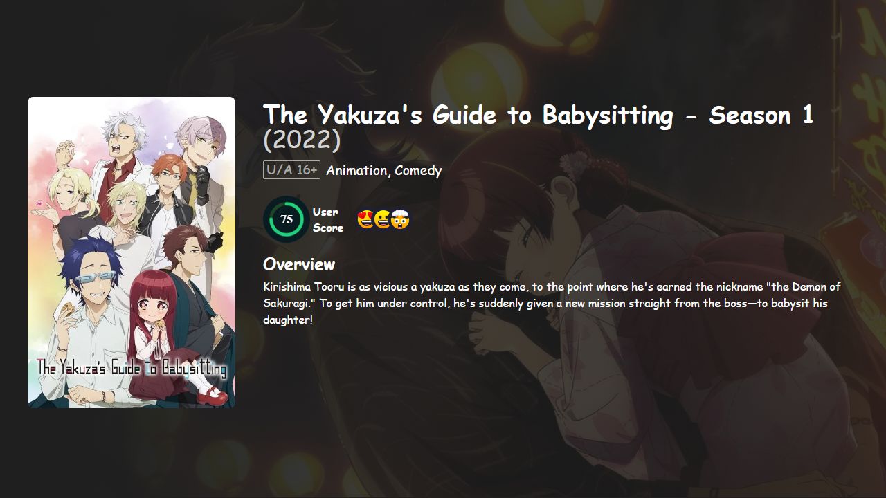 The Yakuza’s Guide to Babysitting Season 1 English-Japanese Dubbed
