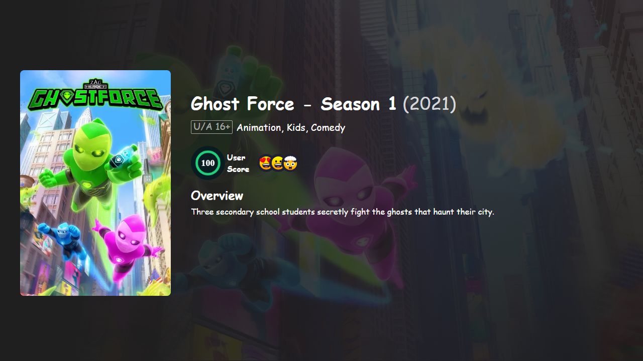 Ghost Force Season 1 Hindi-Telugu-Tamil-English Dubbed