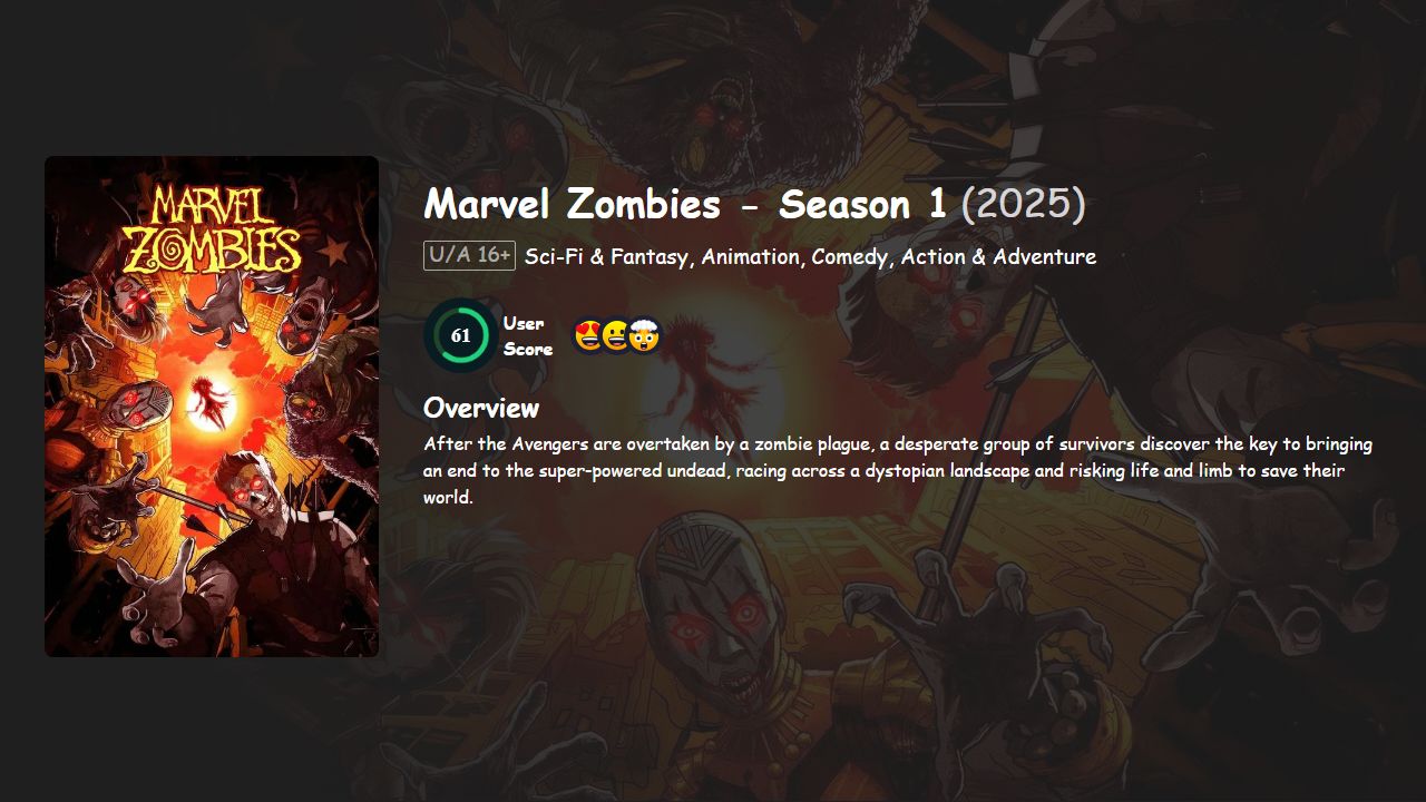 Marvel Zombies Season 1 English Dubbed