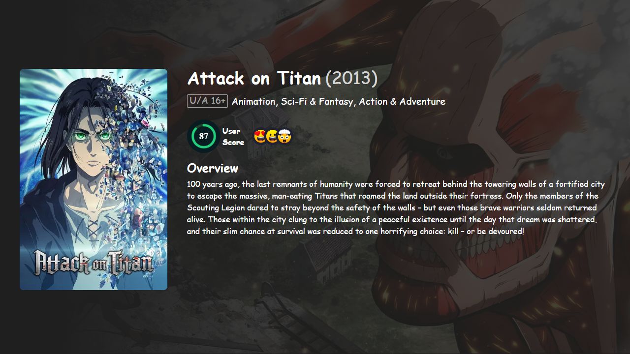 Attack on Titan Season Hindi-Telugu-Tamil-Kannada-English-Japanese Dubbed