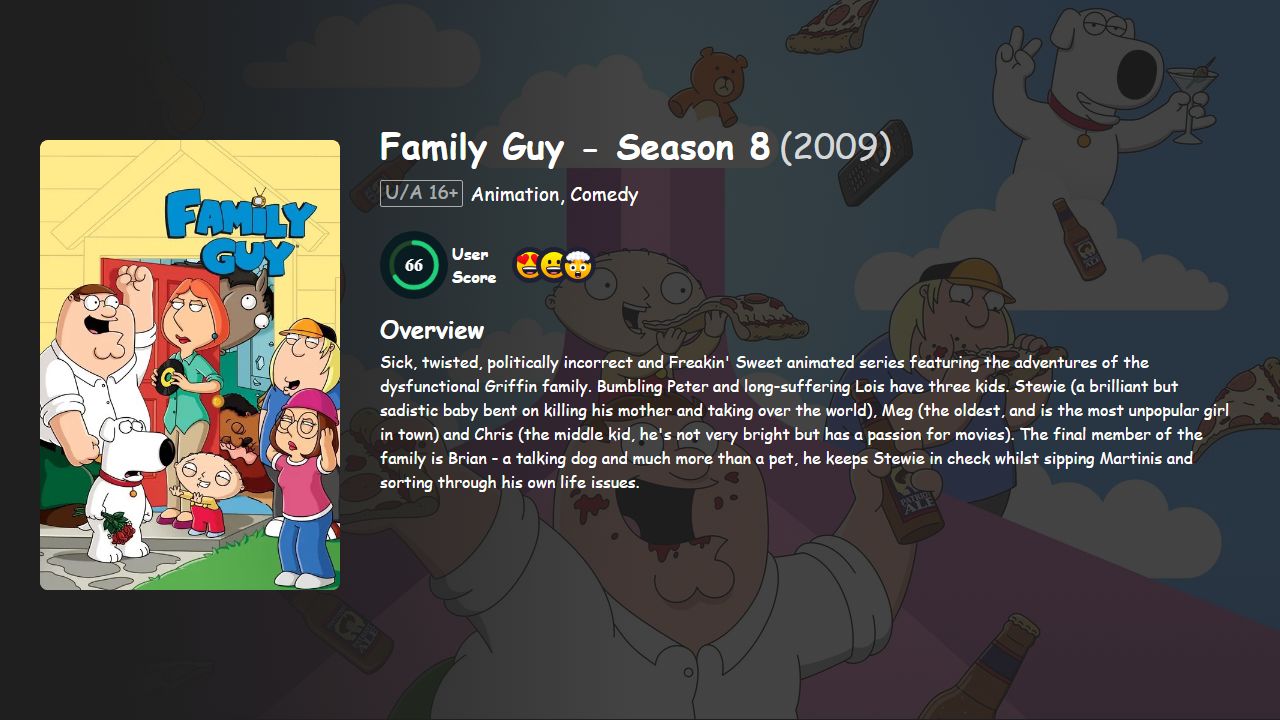 Family Guy Season 8 English Dubbed