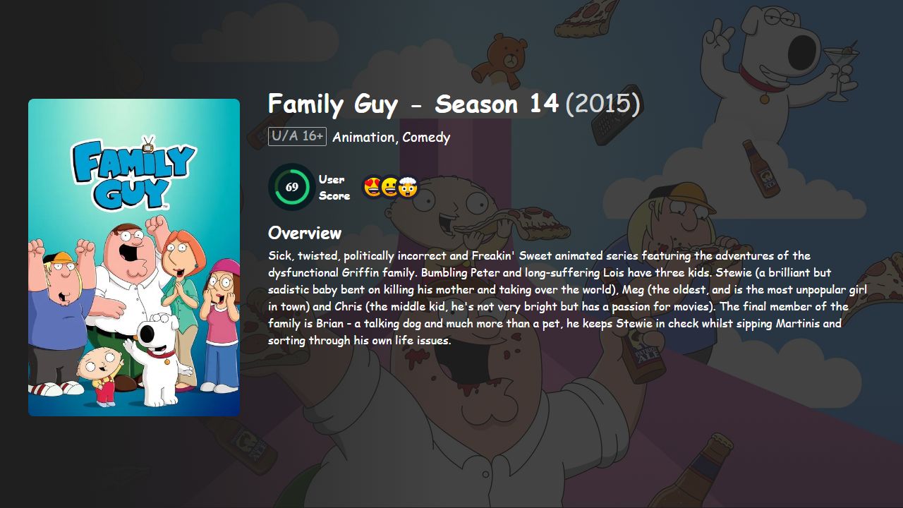 Family Guy Season 14 English Dubbed