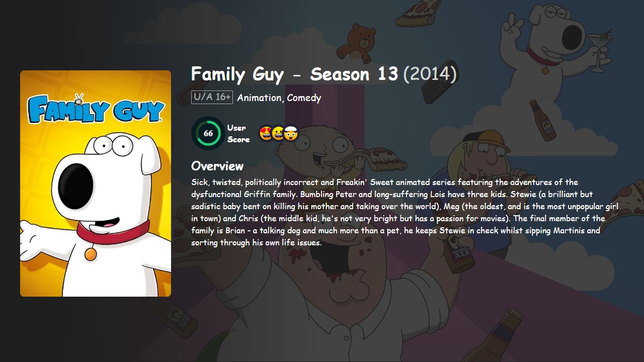 Family Guy Season 13 English Dubbed