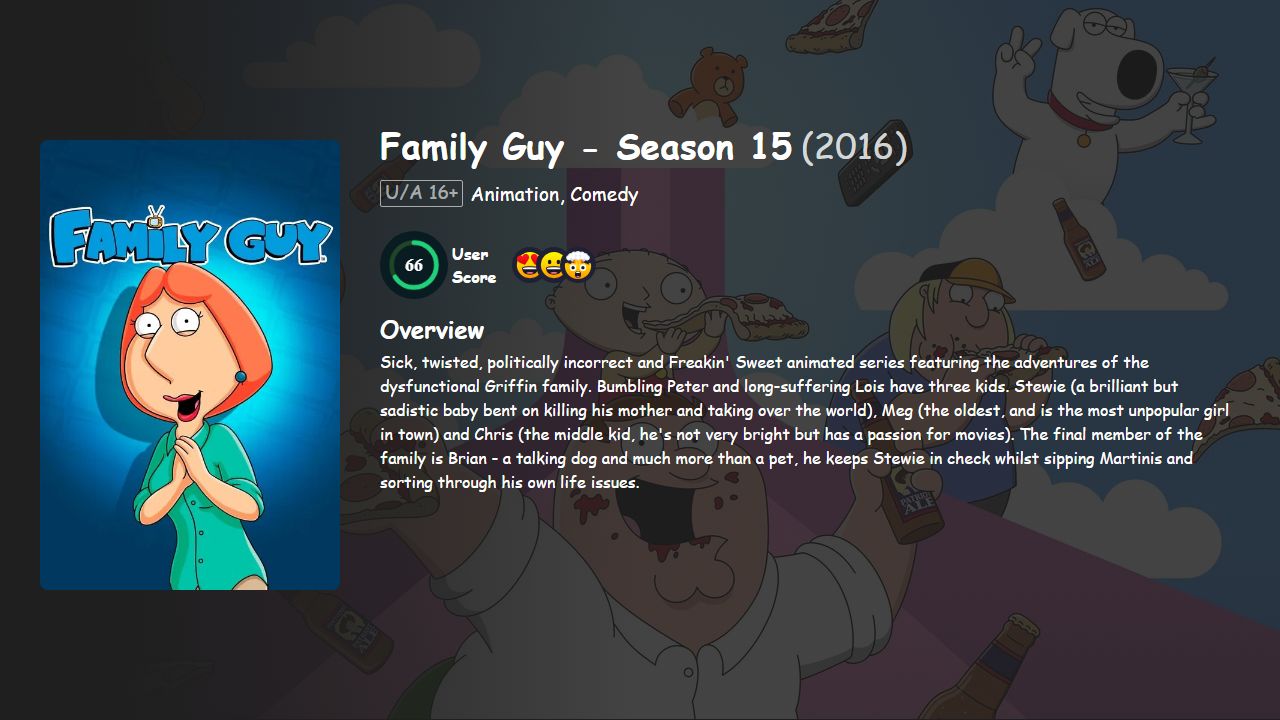 Family Guy Season 15 English Dubbed