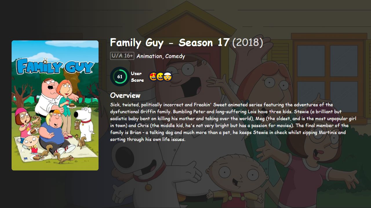 Family Guy Season 17 English Dubbed