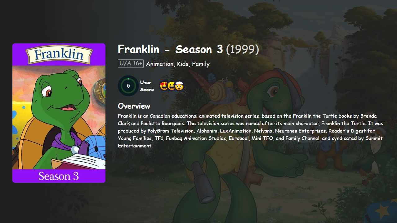 Franklin Season 3 Hindi Dubbed