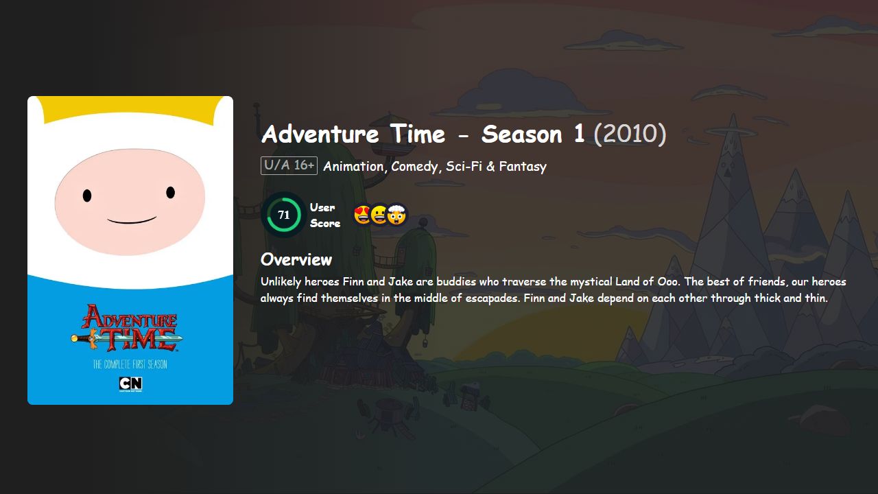 Adventure Time Season 1 Hindi-English Dubbed