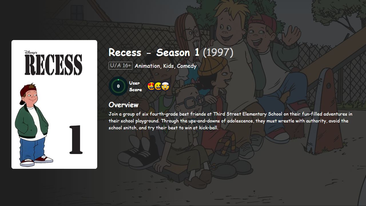 Recess Season 1 Hindi-English Dubbed