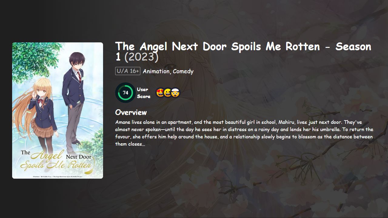 The Angel Next Door Spoils Me Rotten Season 1 Hindi-Japanese Dubbed