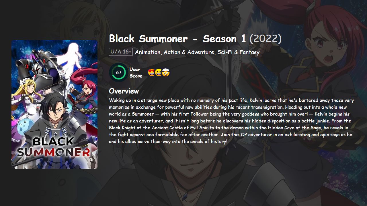 Black Summoner Season 1 Hindi-English Dubbed