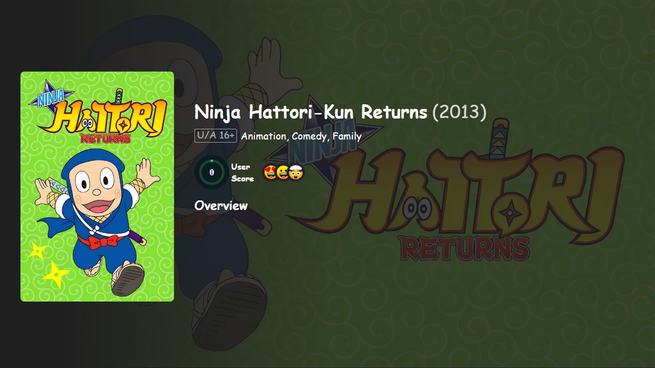 Ninja Hattori Returns Season 4 Hindi-Telugu-Tamil-English Dubbed