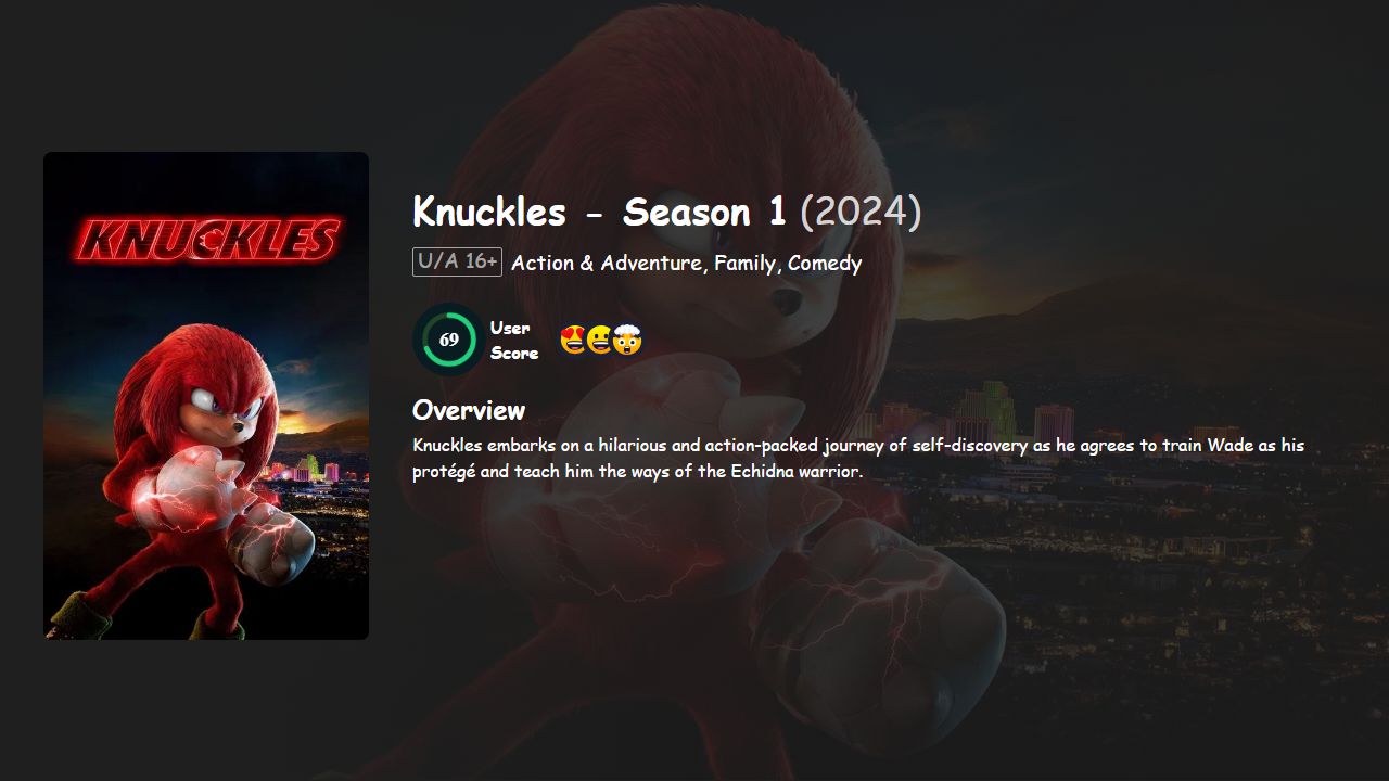 Knuckles Season 1 Hindi-English Dubbed