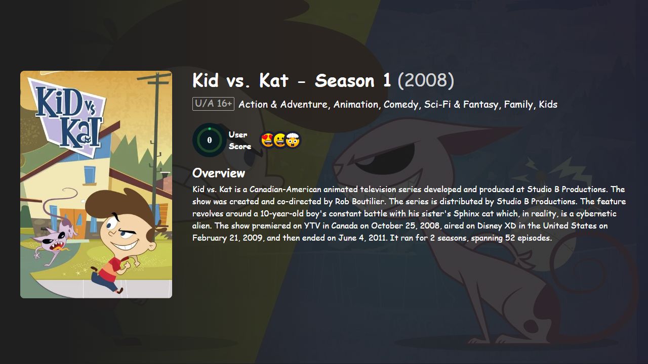 Kid vs. Kat Season 1 Hindi-Telugu-Tamil-English Dubbed