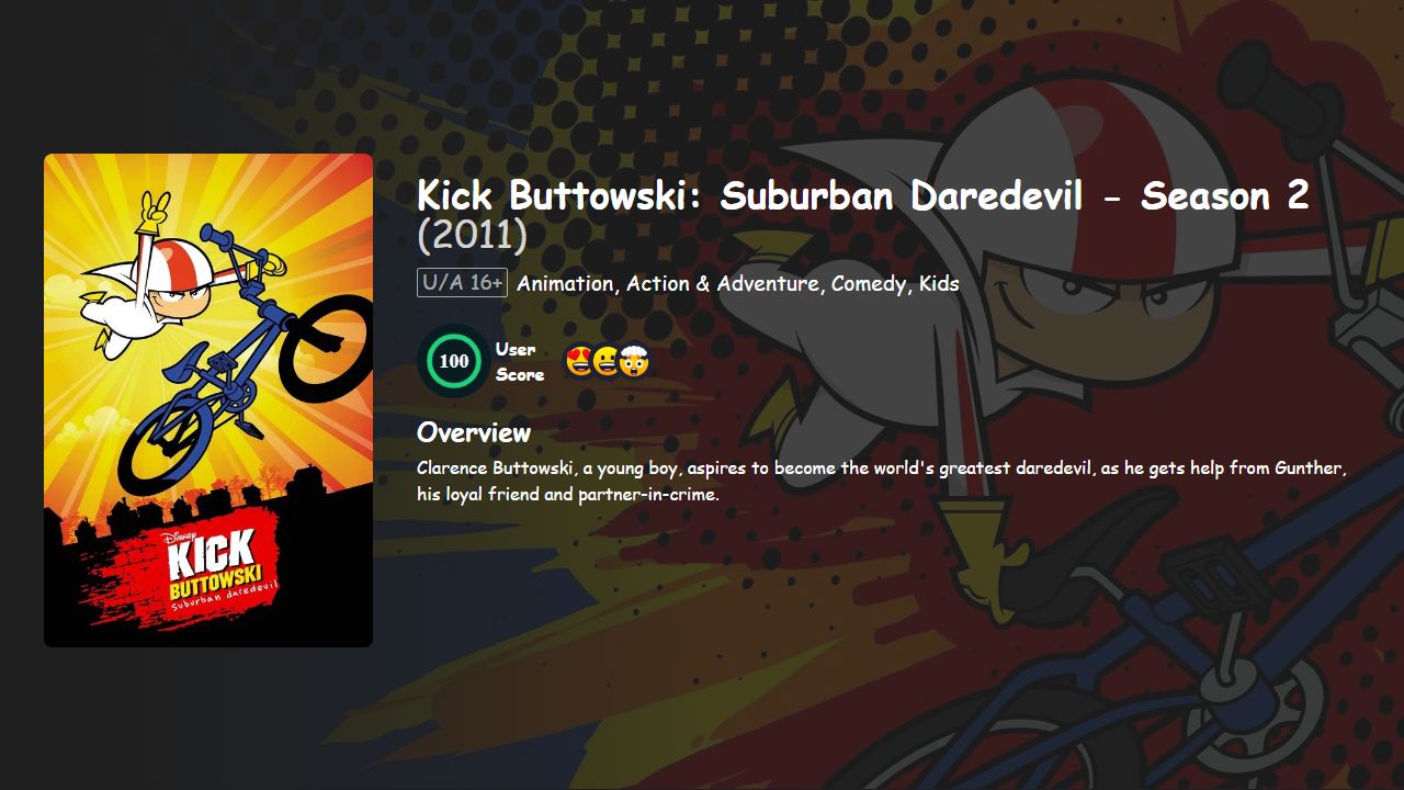 Kick Buttowski: Suburban Daredevil Season 2 Hindi-English Dubbed