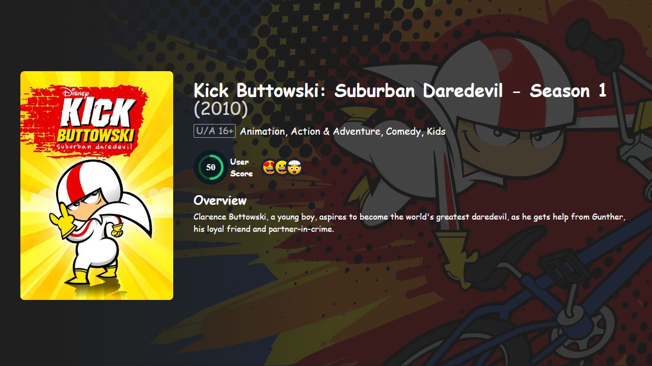 Kick Buttowski: Suburban Daredevil Season 1 Hindi-English Dubbed