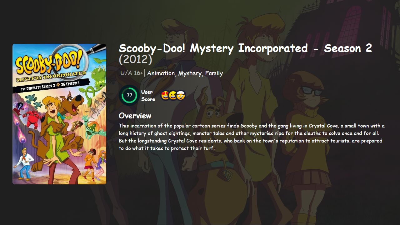 Scooby-Doo! Mystery Incorporated Season 2 Hindi-English Dubbed