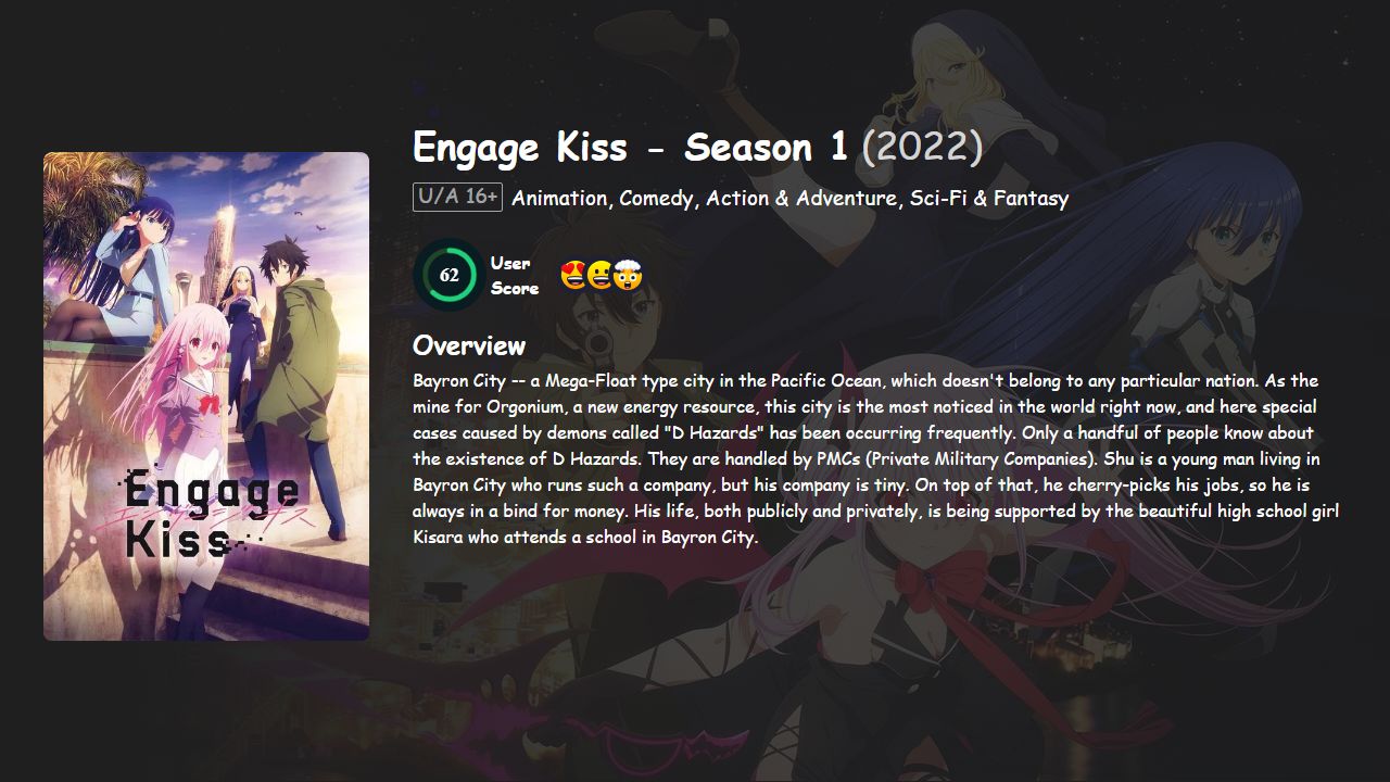 Engage Kiss Season 1 Japanese Dubbed