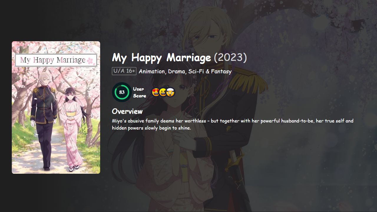 My Happy Marriage Season 2 Hindi-English-Japanese Dubbed