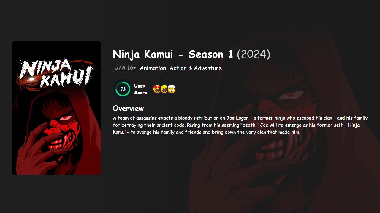 Ninja Kamui Season 1 English-Japanese Dubbed