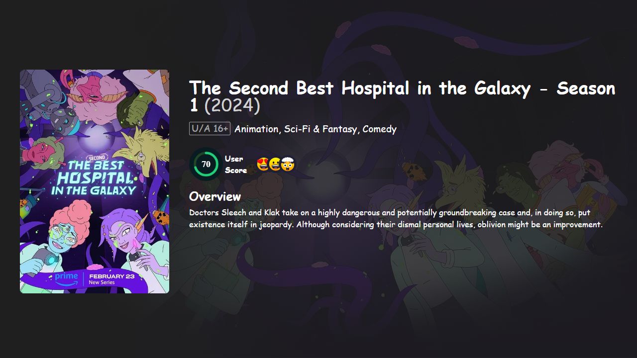 The Second Best Hospital in the Galaxy Season 1 Hindi-English Dubbed