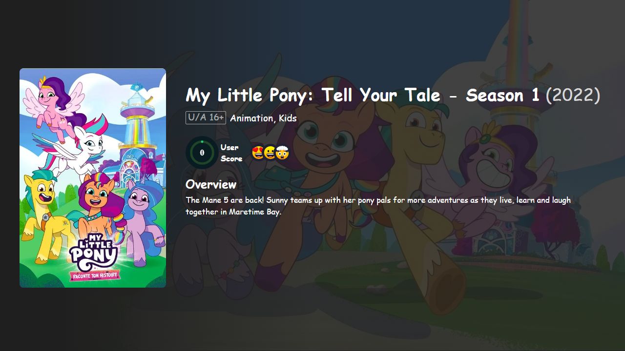 My Little Pony: Tell Your Tale Season 1 Hindi-English Dubbed