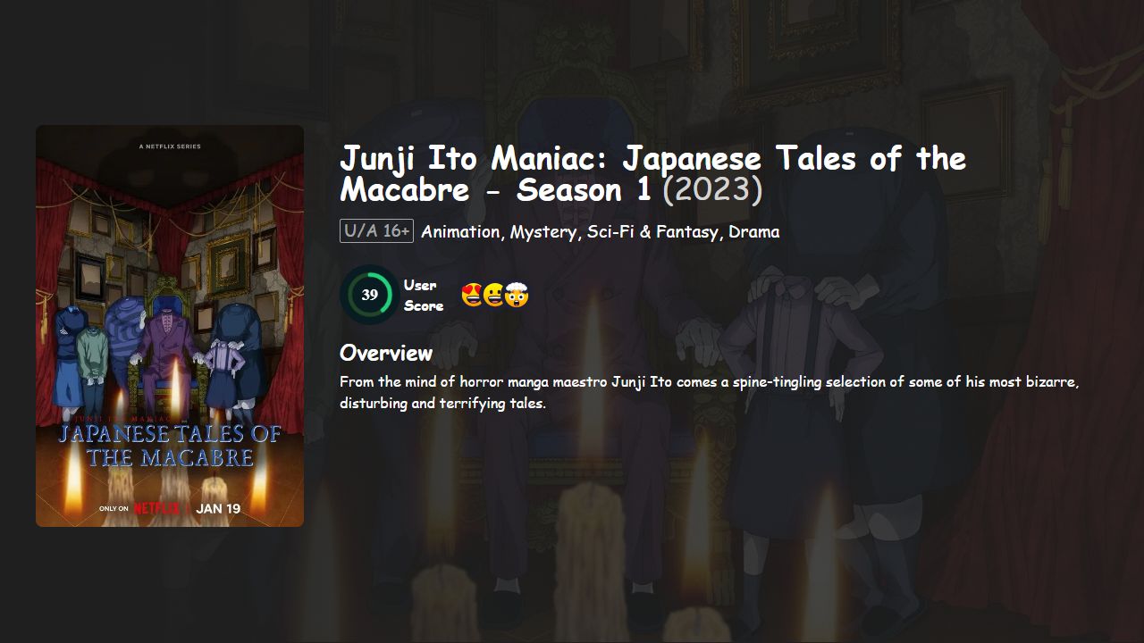 Junji Ito Maniac: Japanese Tales of the Macabre Season 1 English-Japanese Dubbed