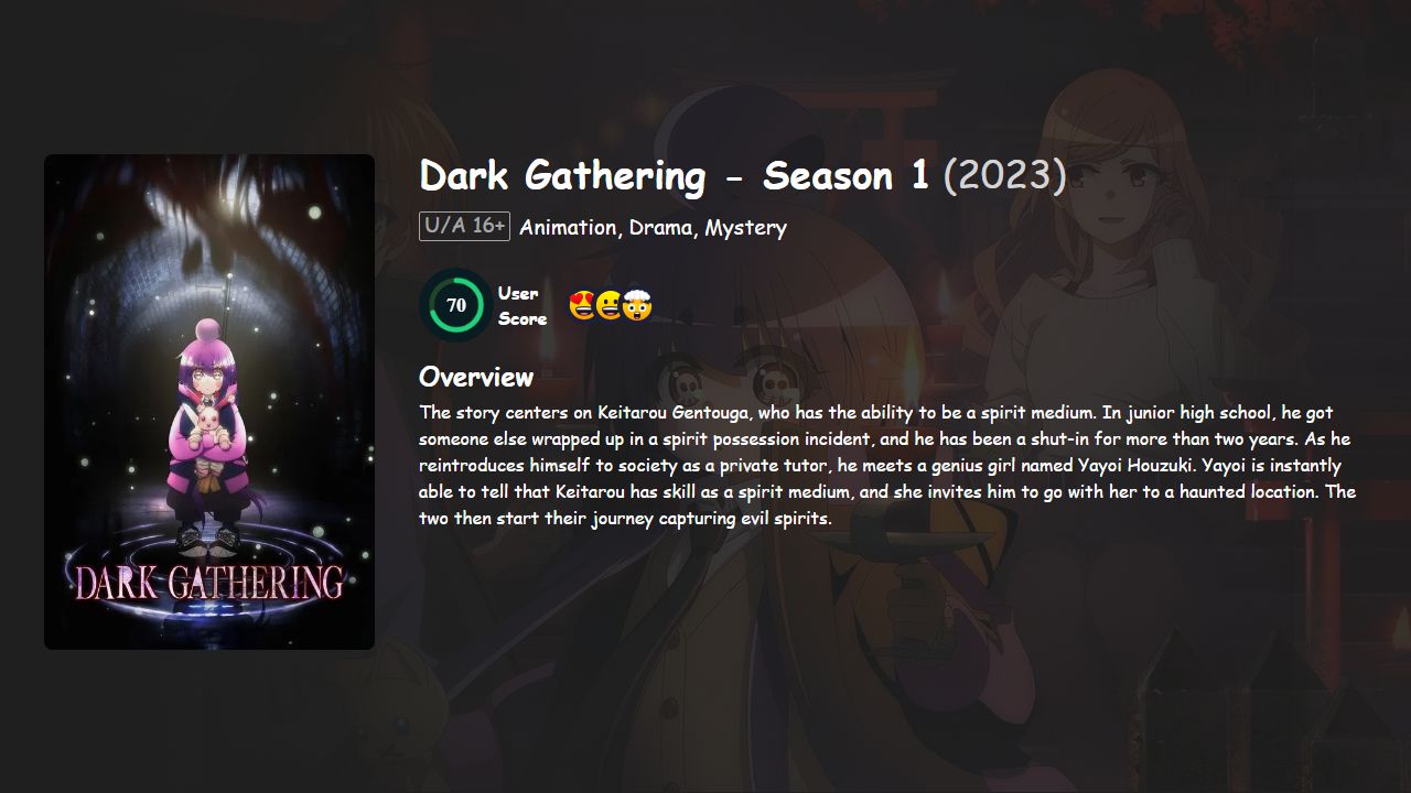 Dark Gathering Season 1 English-Japanese Dubbed