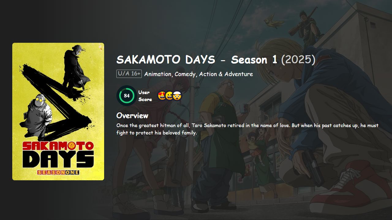 SAKAMOTO DAYS Season 1 Hindi-English-Japanese Dubbed