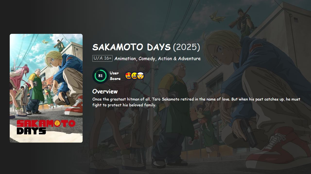 SAKAMOTO DAYS Season 2 Hindi-Japanese Dubbed