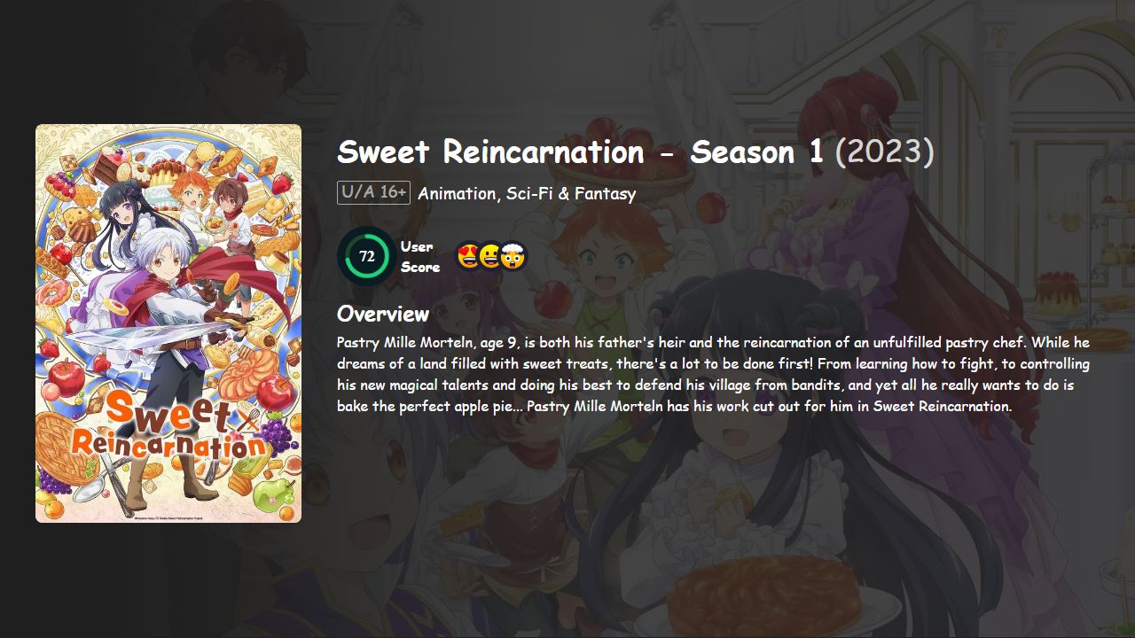 Sweet Reincarnation Season 1 Japanese Dubbed