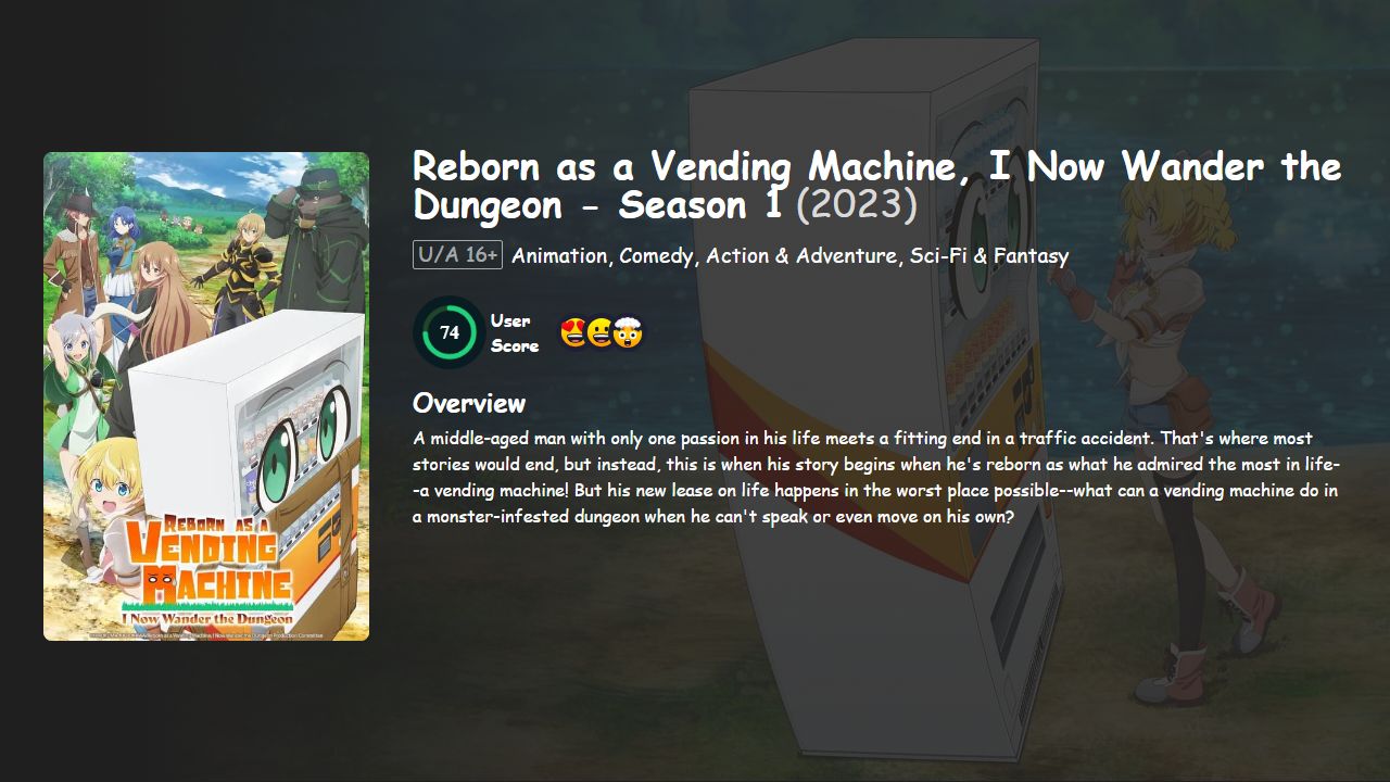 Reborn as a Vending Machine, I Now Wander the Dungeon Season 1 Hindi-English-Japanese Dubbed