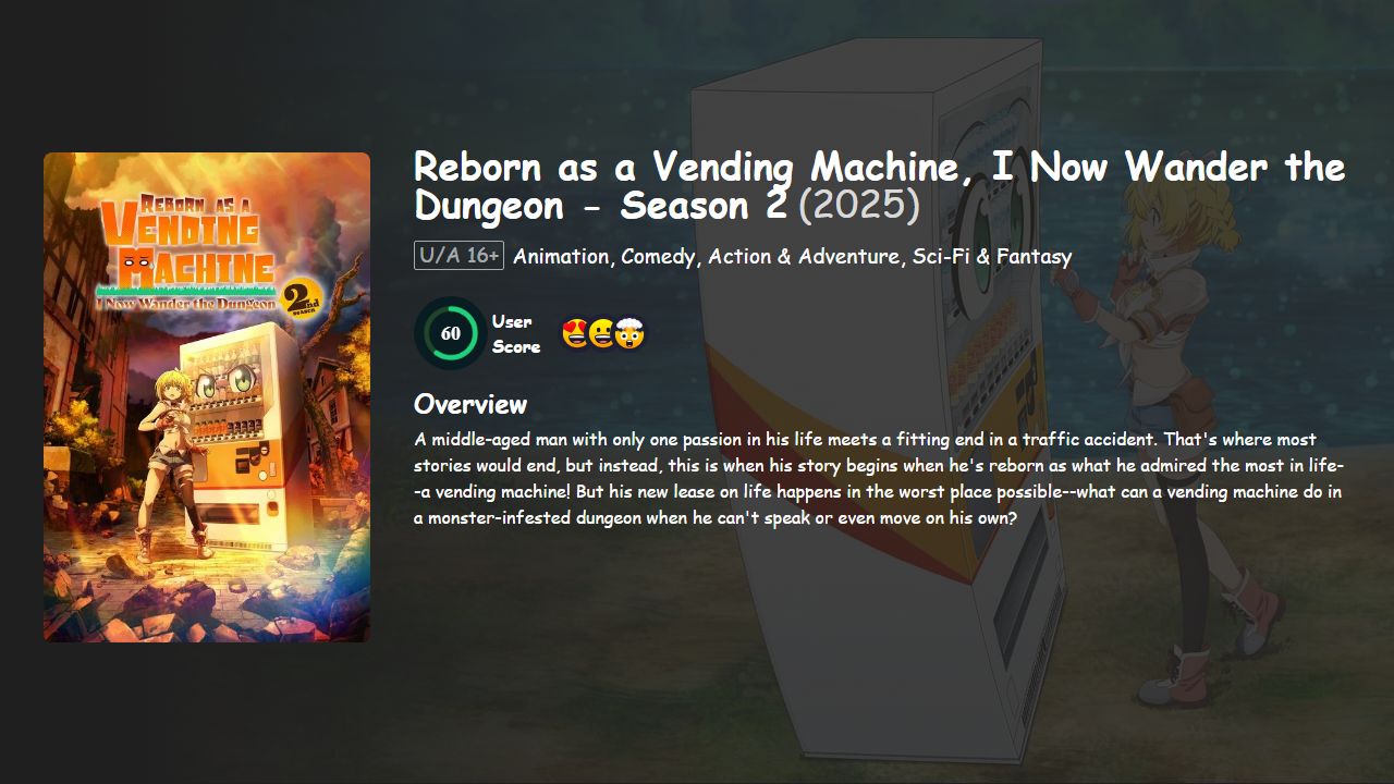 Reborn as a Vending Machine, I Now Wander the Dungeon Season 2 Hindi-English-Japanese Dubbed
