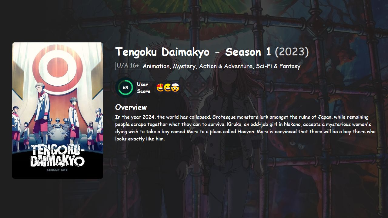 Tengoku Daimakyo Season 1 Hindi-Japanese Dubbed