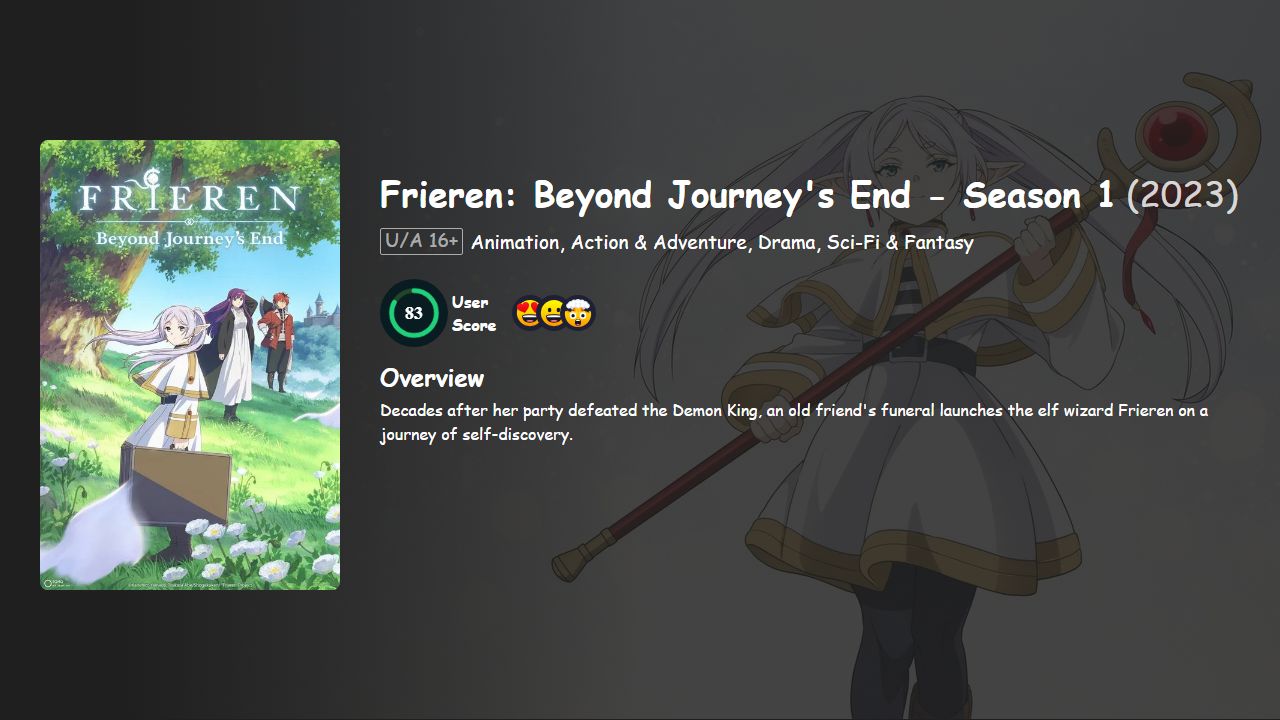 Frieren: Beyond Journey’s End Season 1 Hindi-Telugu-Tamil-English-Japanese Dubbed