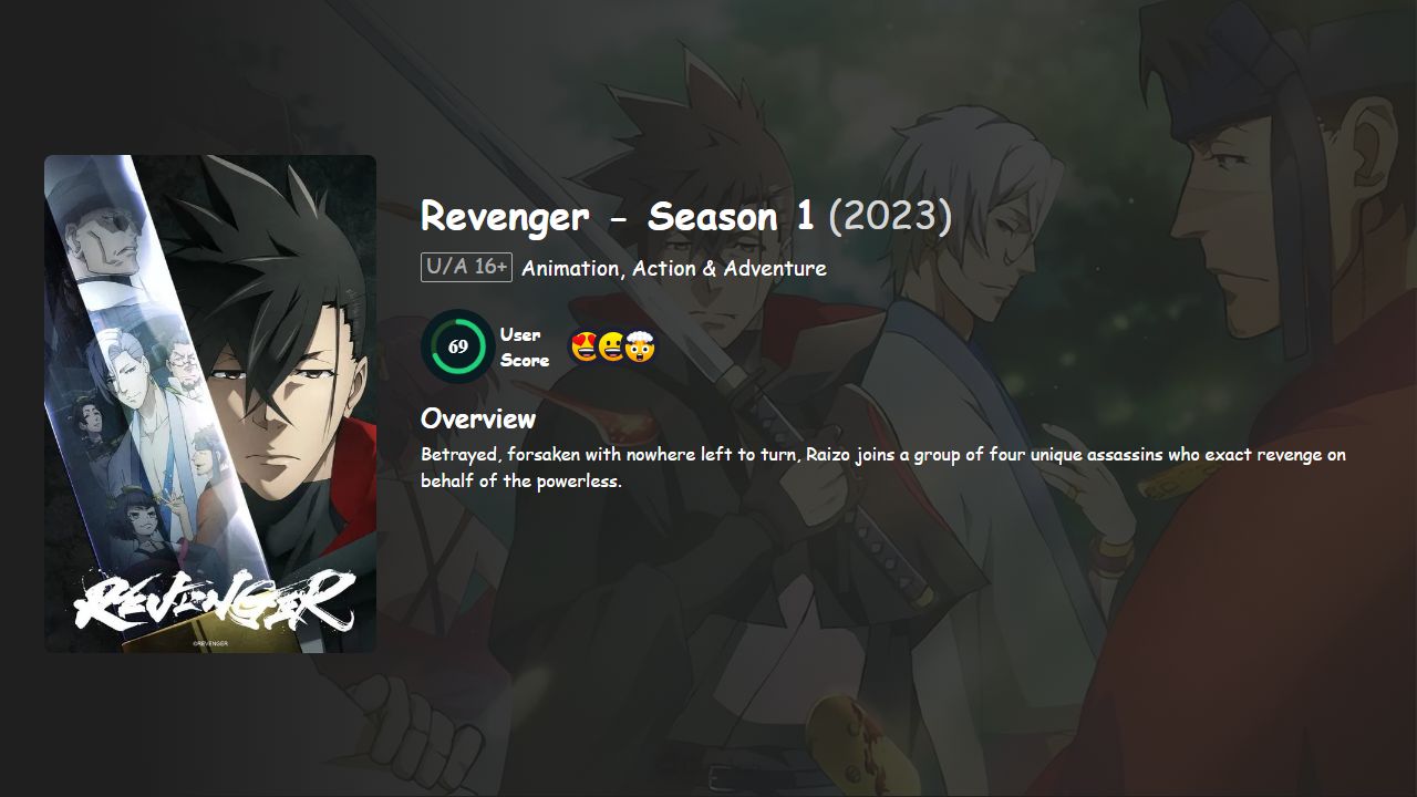 Revenger Season 1 English-Japanese Dubbed